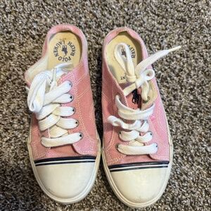 Polo Ralph Lauren Pink‎ Slip On Shoes with Laces Women's